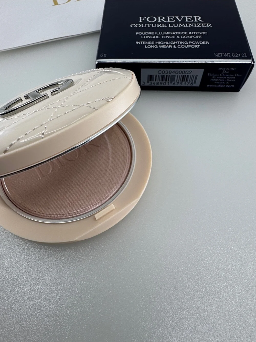 Dior Forever Couture Luminizer 02 Pink Glow - Quilted Compact